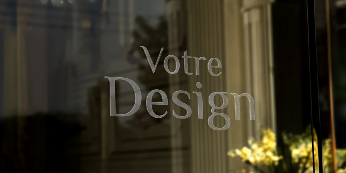 Options de lettrage de vitrine proposés par Kimva (impression, lettrage, graphisme et signalétique à Liège) : Un Design à votre image !
