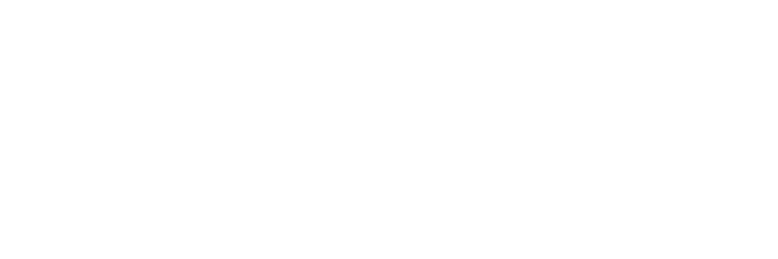Logo de l'imprimerie Kimva en couleur blanche.